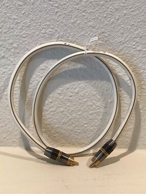 Monster Cable White Gold Male Ends